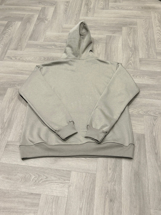 Sand Beige Hoodie with Black Logo