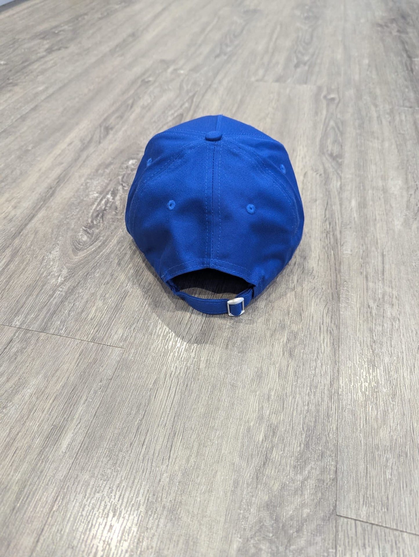 Royal Blue Strapback Cap with White Embroidery Logo
