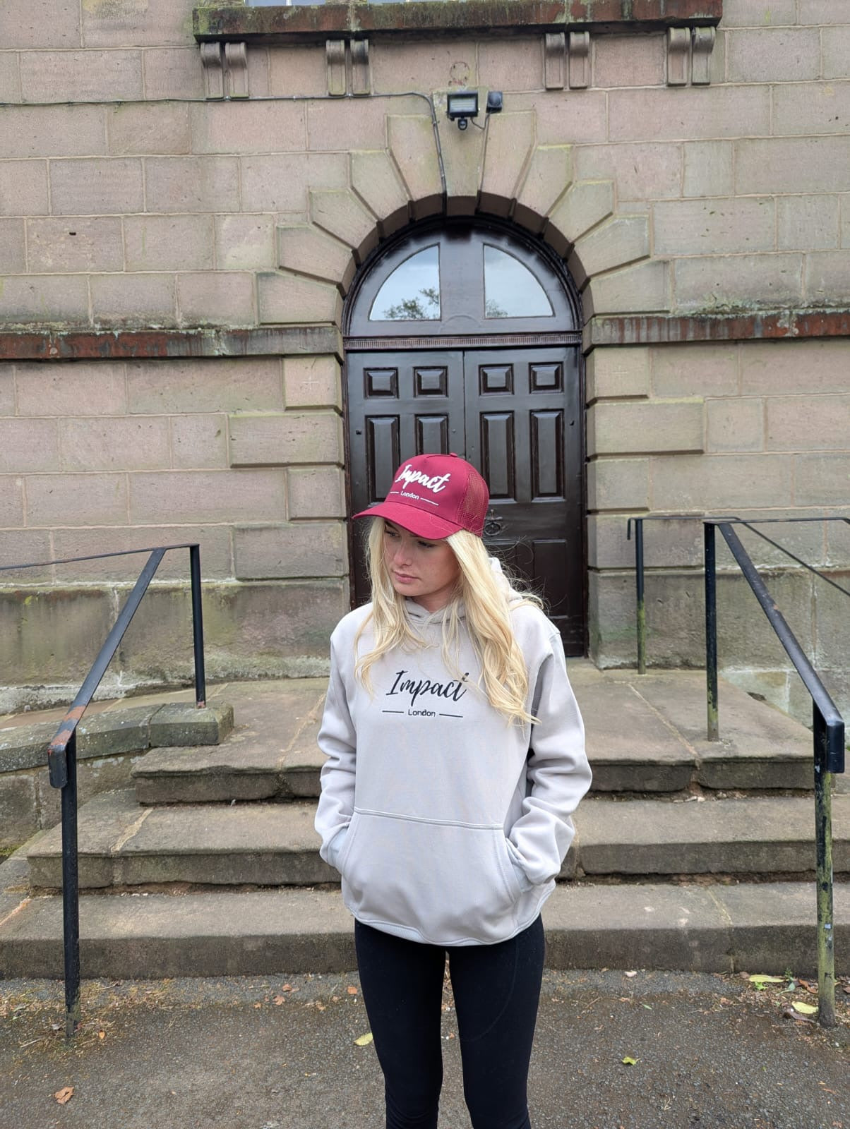 Unisex Maroon Trucker Cap – White 3D Embroidered Logo