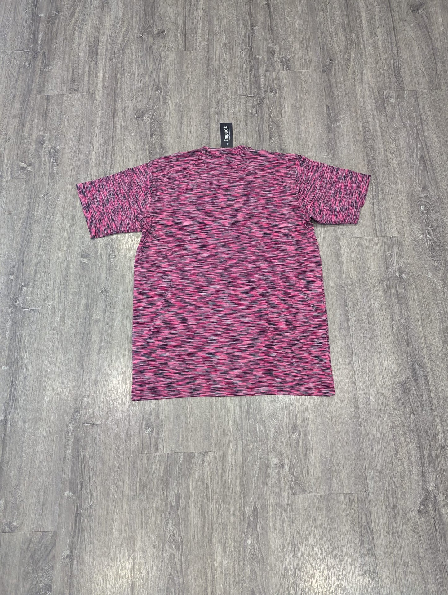 Adult's Pink and Red Unisex Performance T-Shirt