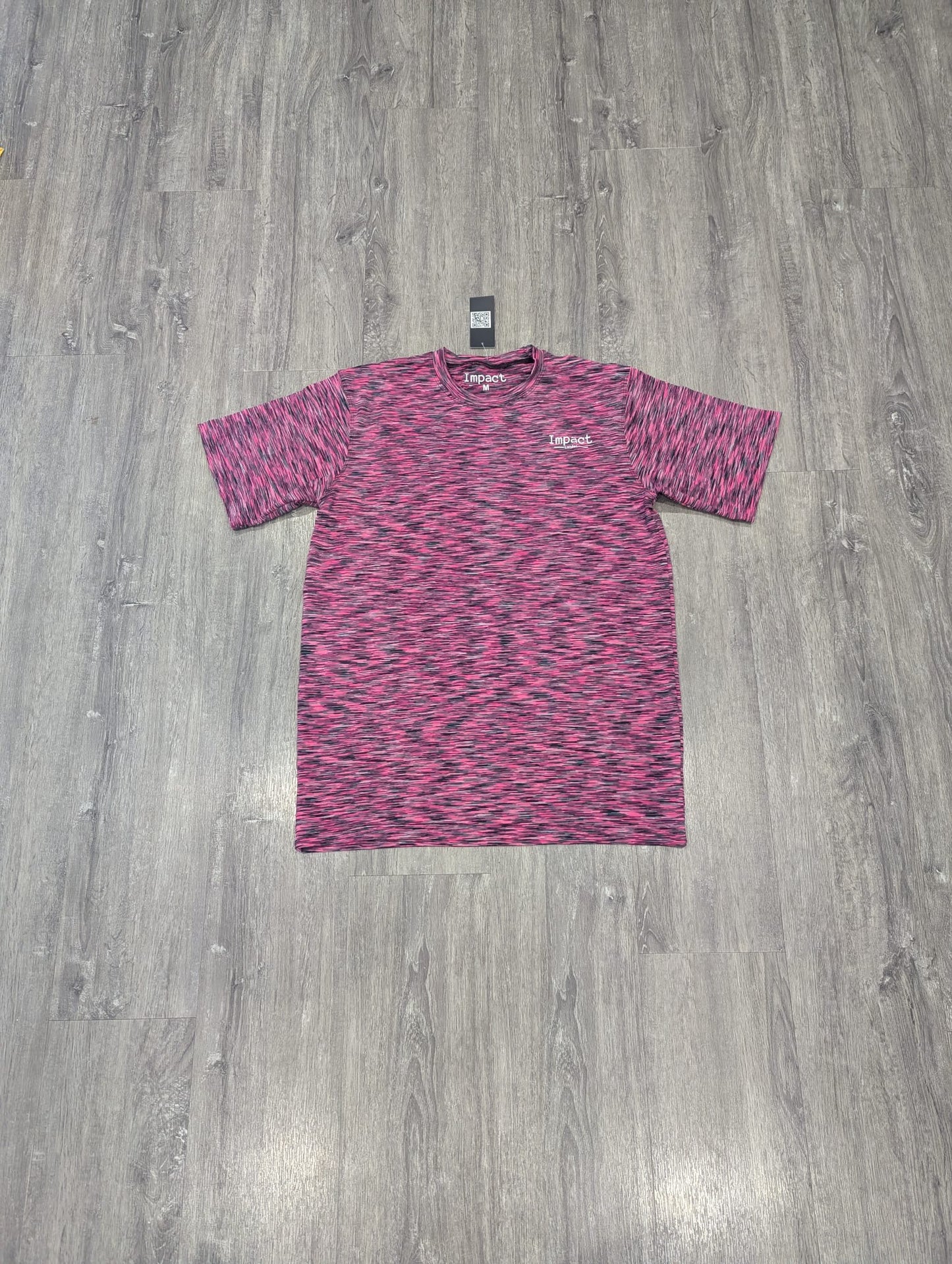 Adult's Pink and Red Unisex Performance T-Shirt