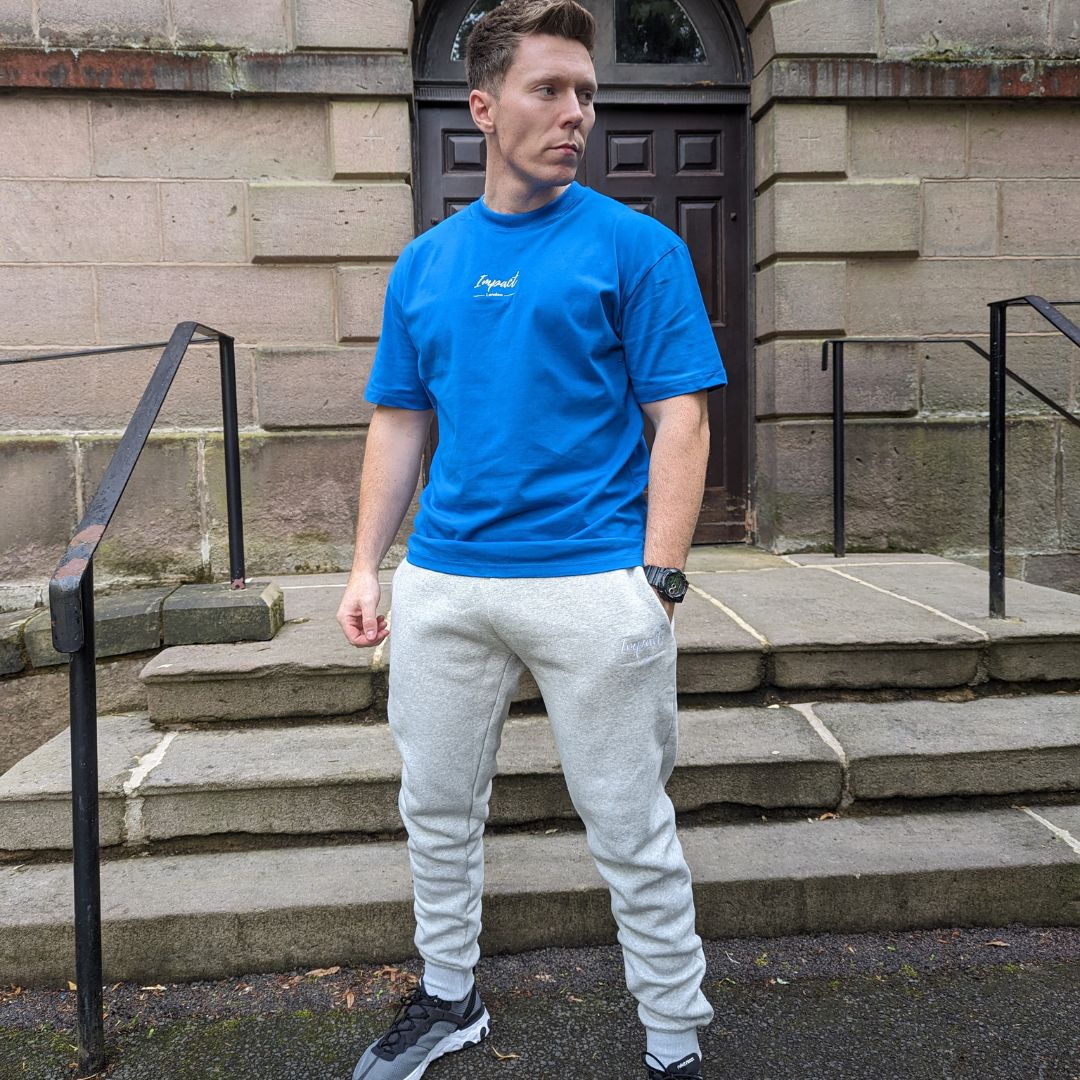Unisex Light Grey Joggers | Tracksuit Bottoms