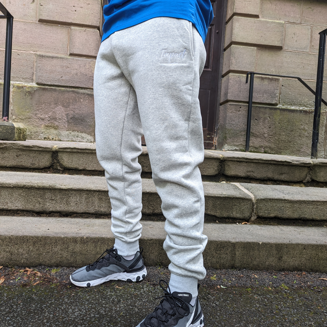 Plain grey tracksuit bottoms sale