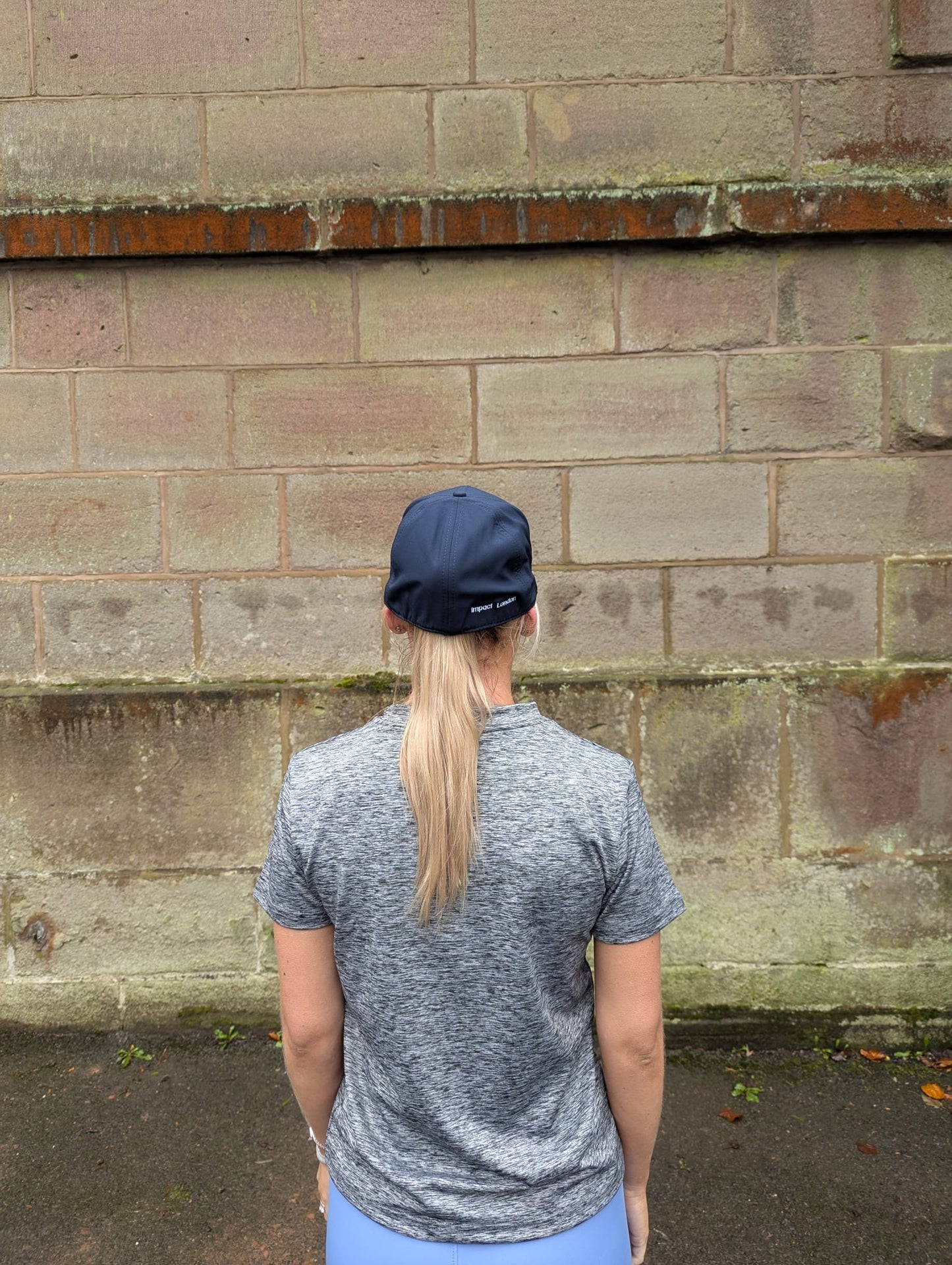 Navy Soft Shell Cap with Blue Stitched Logo