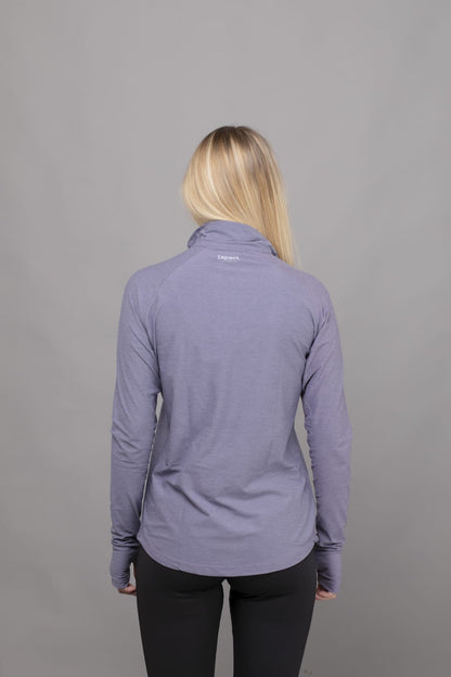 Women's Lavender Long Sleeve 1/4 Zip Top