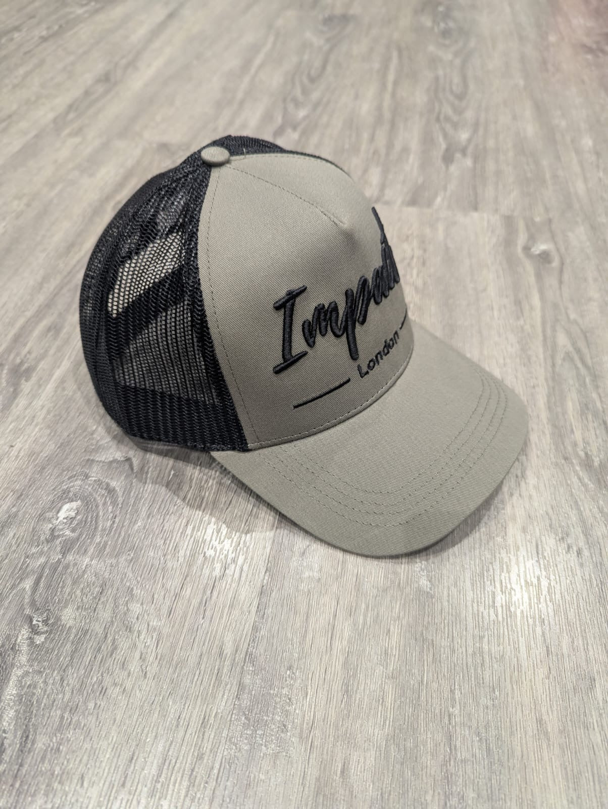 Olive Trucker Cap with Black 3D Logo