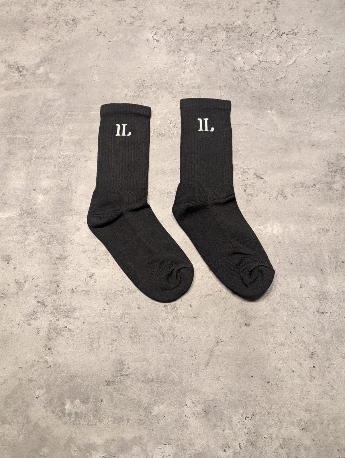 Black Sock with White IL Logo