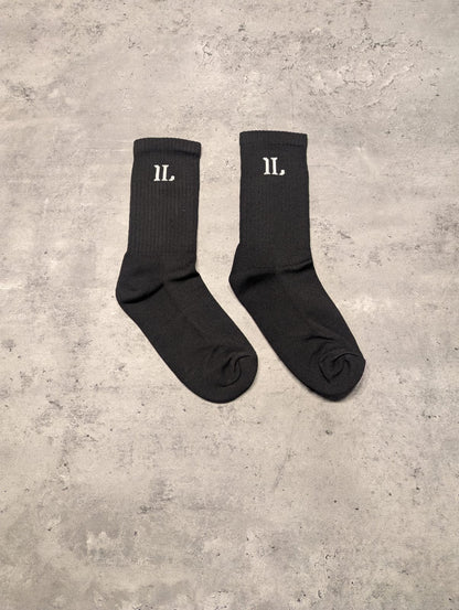 Black Sock with White IL Logo