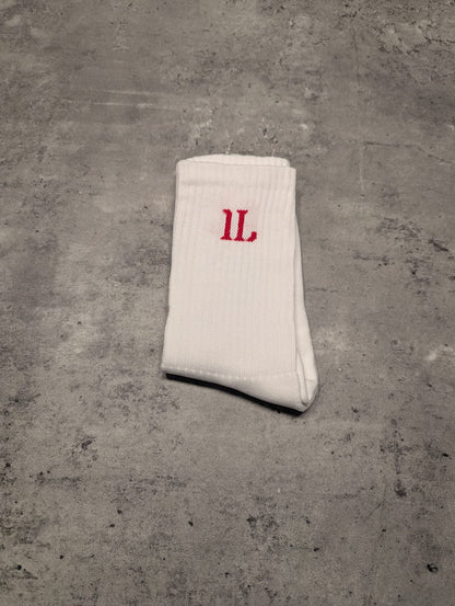 White Socks with Red IL Logo