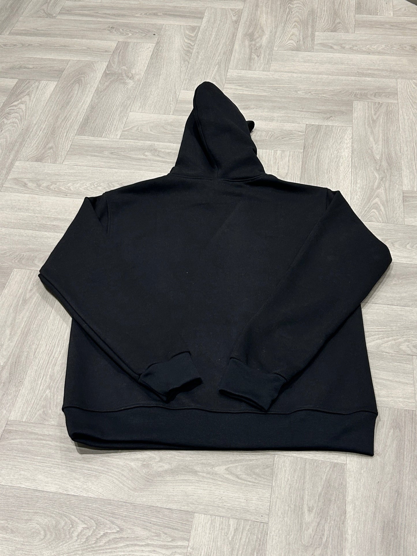 Black Hoodie with White Logo
