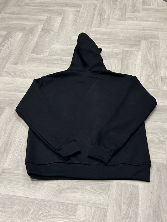 Black Hoodie with White Logo