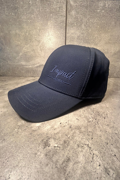 Navy Soft Shell Cap with Blue Stitched Logo