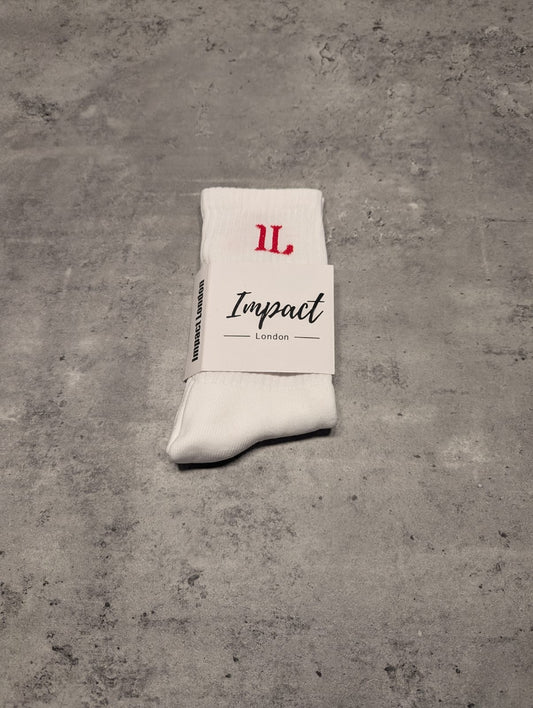 White Socks with Red IL Logo