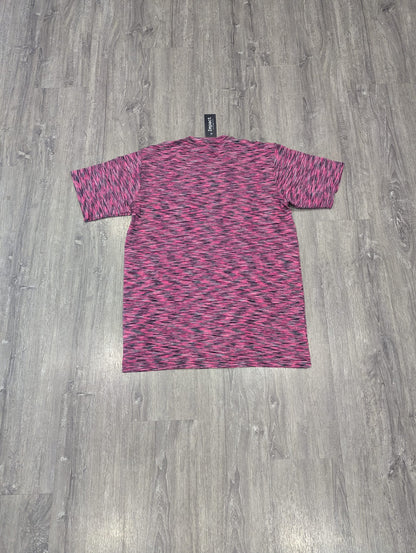 Adult's Pink and Red Unisex Performance T-Shirt