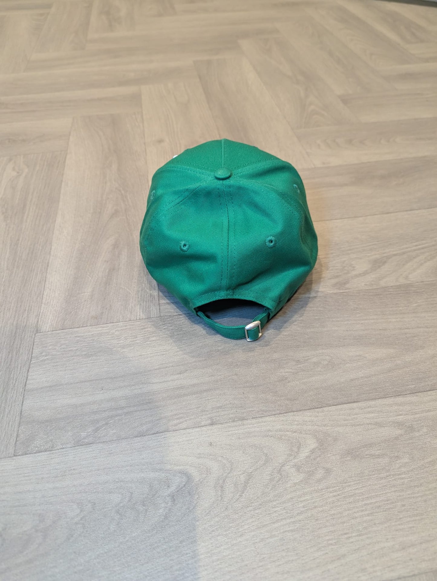 Green Strapback Cap with 3D Logo