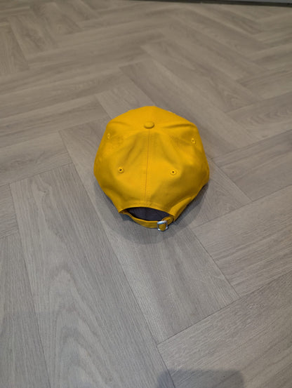 Yellow Strapback Cap 3D Logo