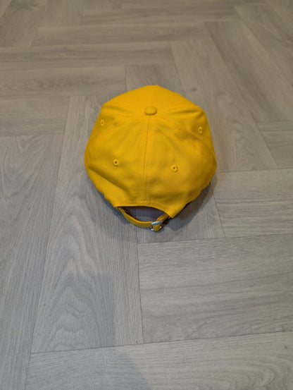 Yellow Strapback Cap with White Embroidery Logo