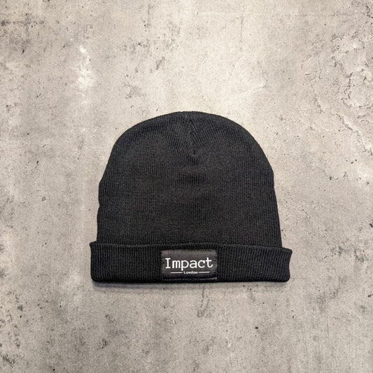 Adult's Unisex Black Beanie