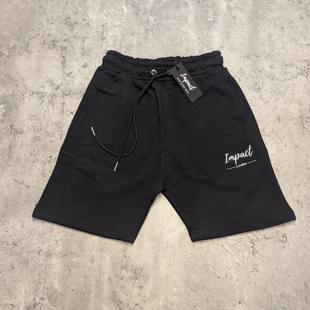 Men's Black Jogger Shorts