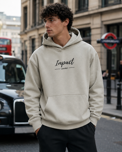 Impact London Stone Beige Hoodie
