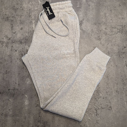 Unisex Light Grey Joggers | Tracksuit Bottoms