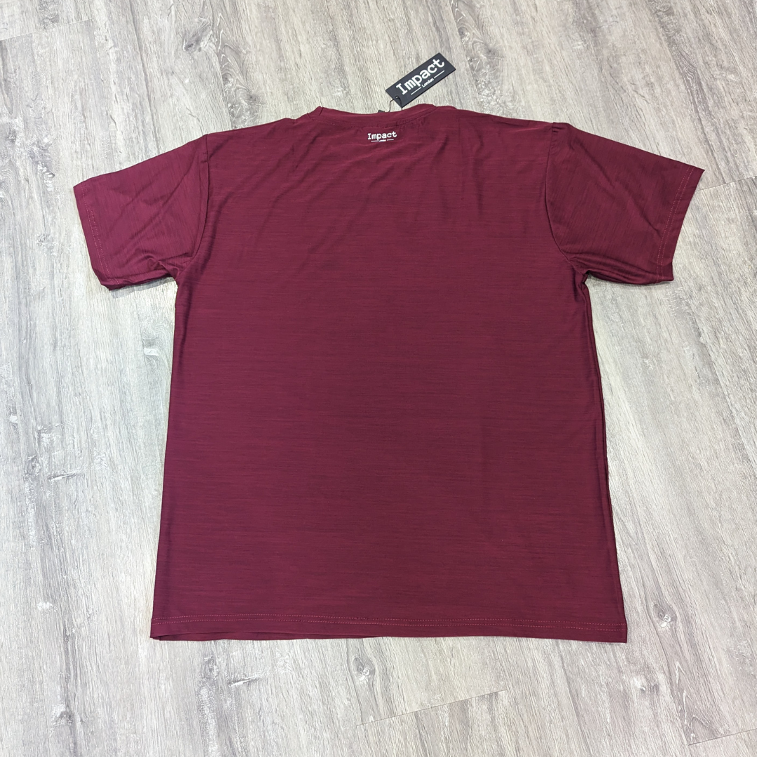 Performance Men's Burgundy T-Shirt