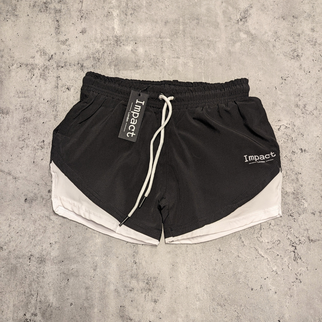 Black and White Womens Shorts